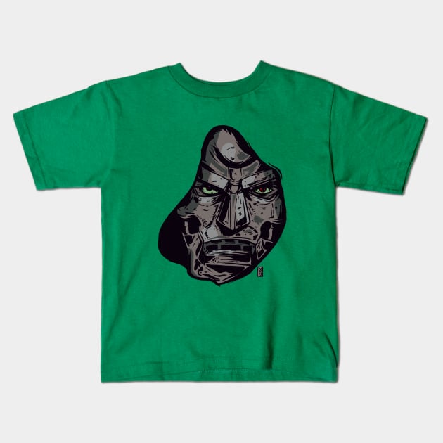 Hooded Doom Kids T-Shirt by Thomcat23